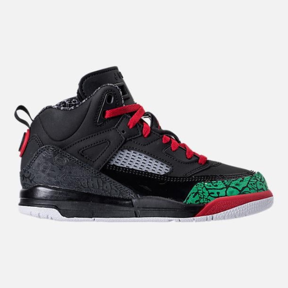Nike Kids Black, Red & Green High-Top Sneakers